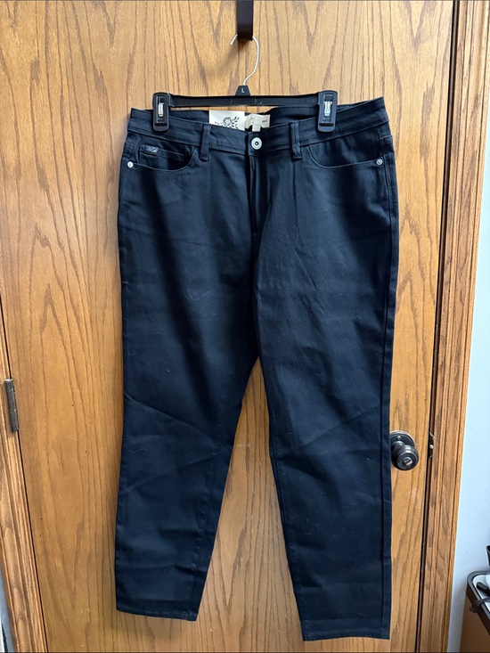 JACHS Girlfriend Pants - JACHS Girlfriend Black Straight Leg Pants